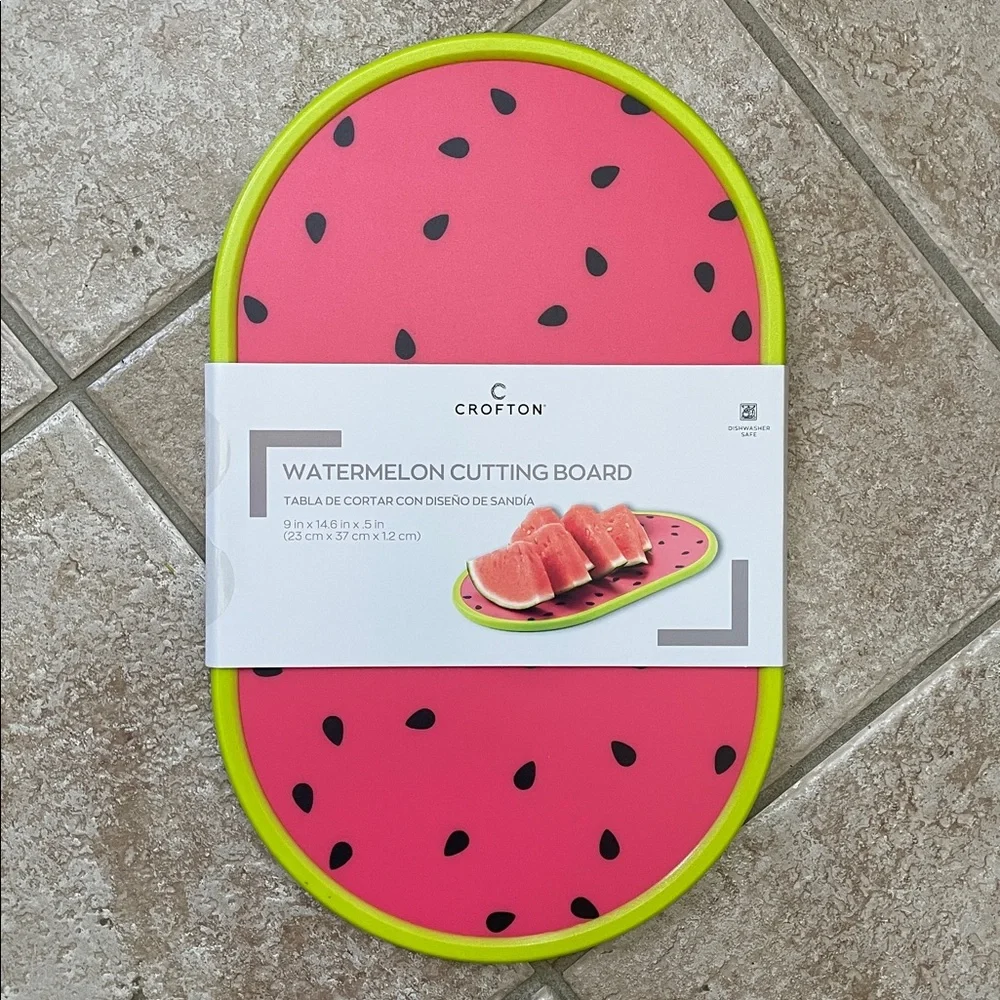 Crofton Watermelon Fruit Shape Two Sided Large Surface Cutting Chopping Board